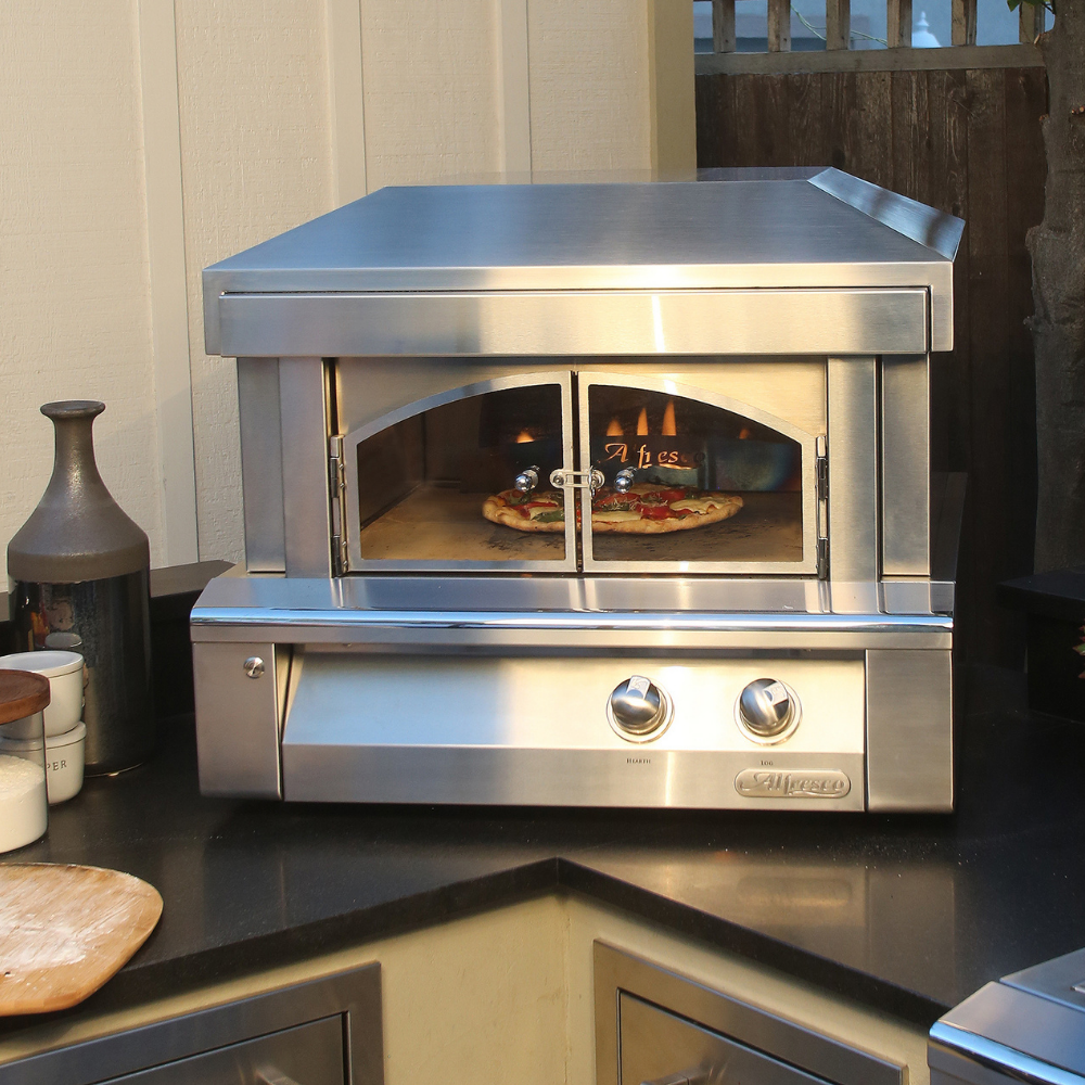 Alfresco 30-Inch Countertop Outdoor Pizza Oven Plus - AXE-PZA-LP/NG - Natural Gas