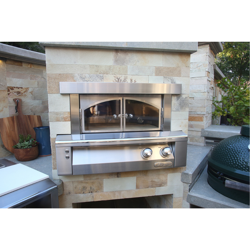 Alfresco 30-Inch Built-In Outdoor Pizza Oven Plus - AXE-PZA-BI-LP/NG - Natural Gas