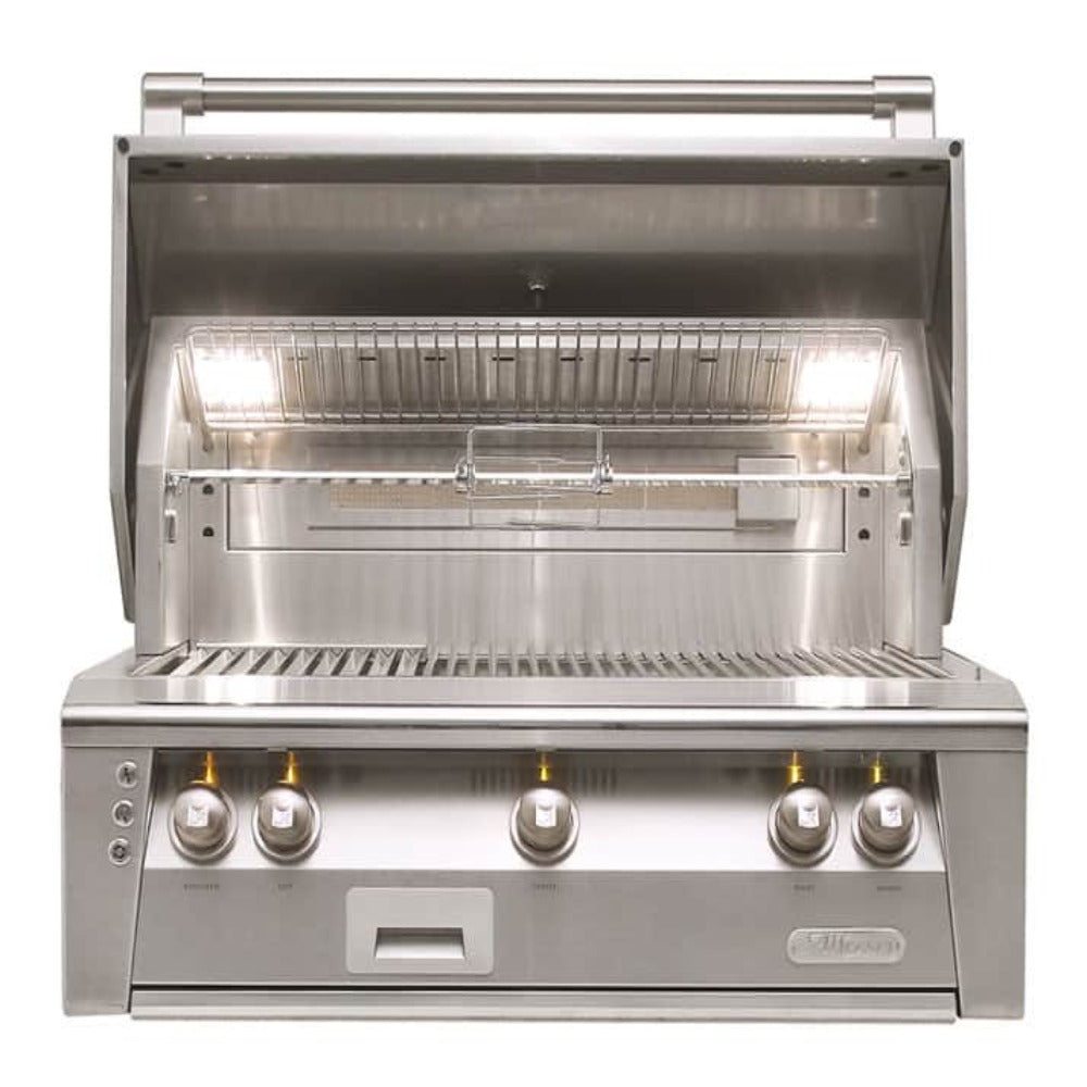 Alfresco ALXE 36-Inch Built-In Gas Grill with Sear Zone Burner & Rotisserie - ALXE-36SZ-NG/LP - Natural Gas