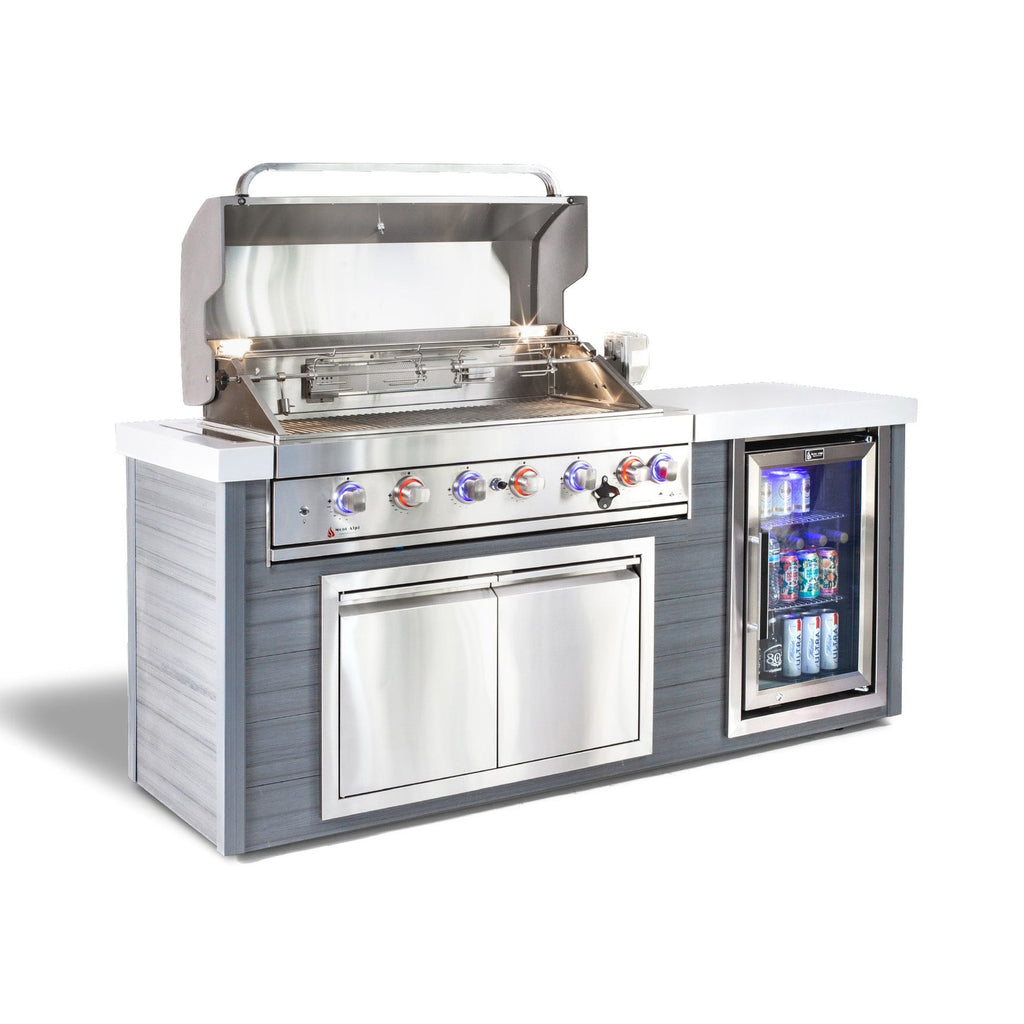 Mont Alpi Artwood 6-Burner Stainless Steel BBQ Grill Island - MA805-AW