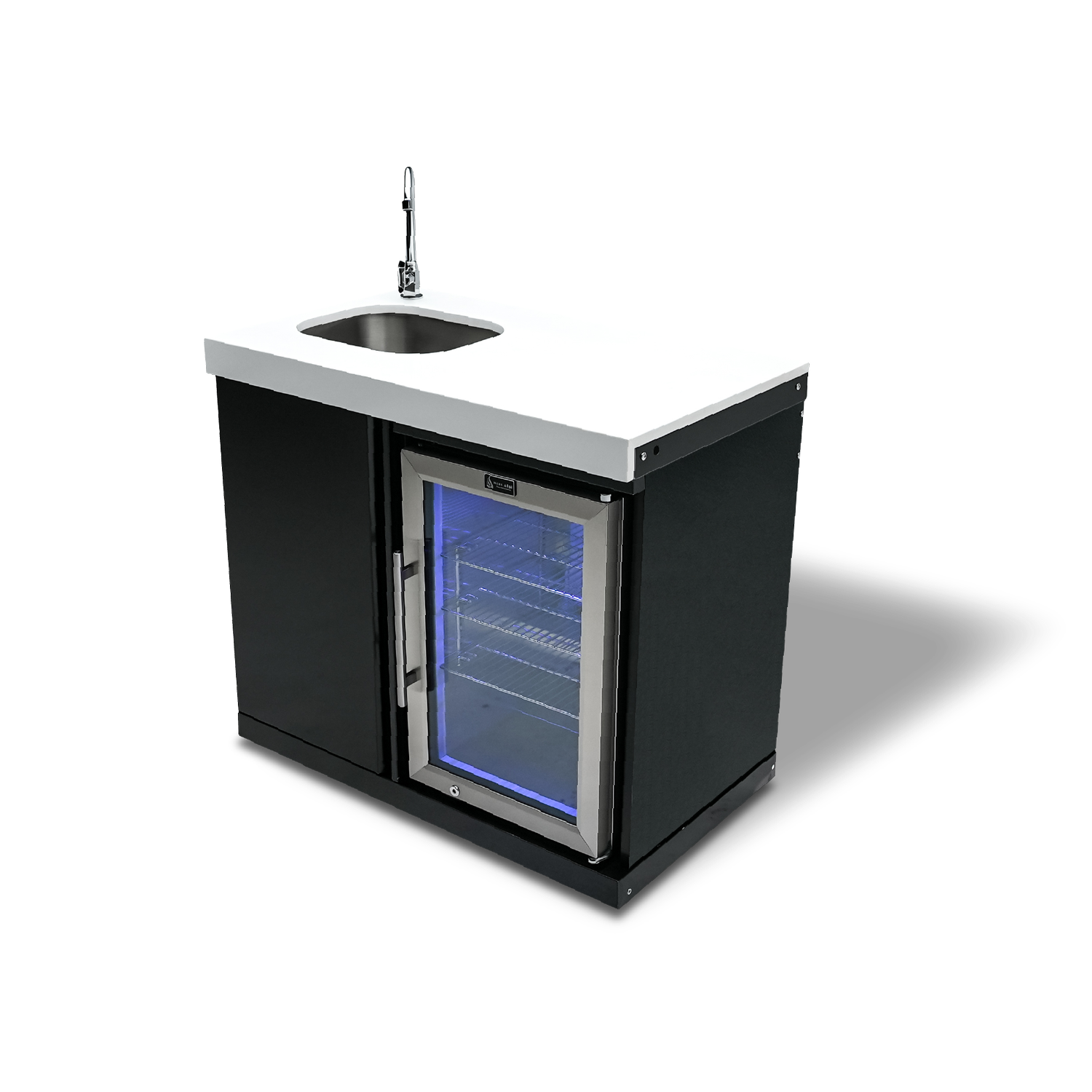 Mont Alpi Black Stainless Steel Beverage Center - MASF-BSS