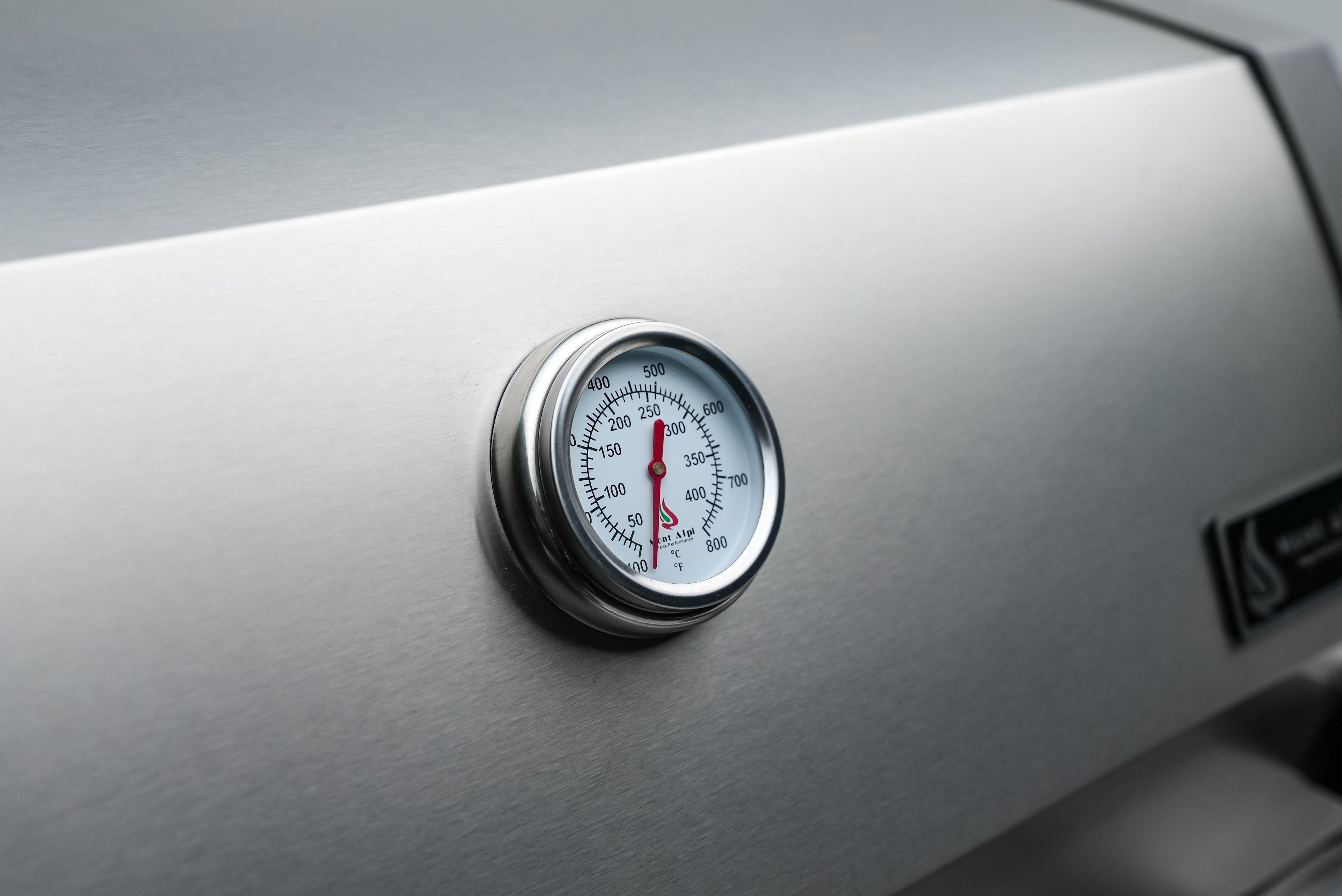 Mont Alpi 400 Deluxe BBQ Grill Island with Beverage Center, Kegerator, Extra Storage & Fridge - MAi400-DKEGBEVFCXL