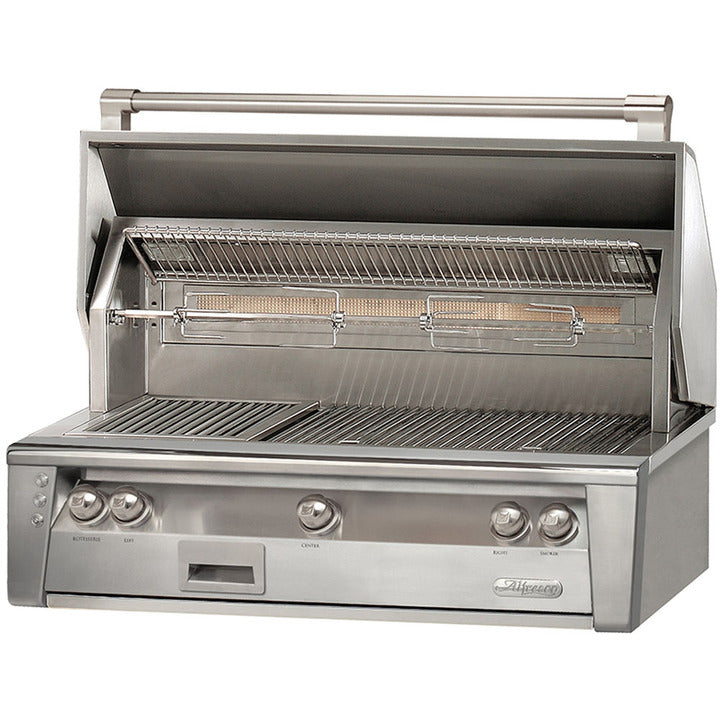Alfresco ALXE 42-Inch Built-In Gas Grill with Rotisserie - ALXE-42-NG/LP - Natural Gas