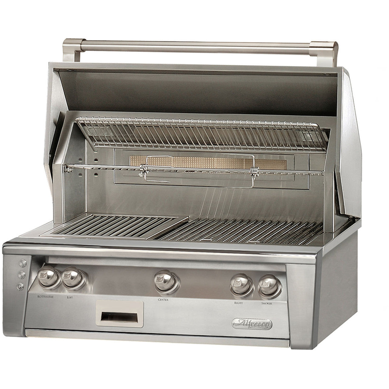 Alfresco ALXE 36-Inch Built-In Gas Grill with Rotisserie - ALXE-36-NG/LP - Natural Gas