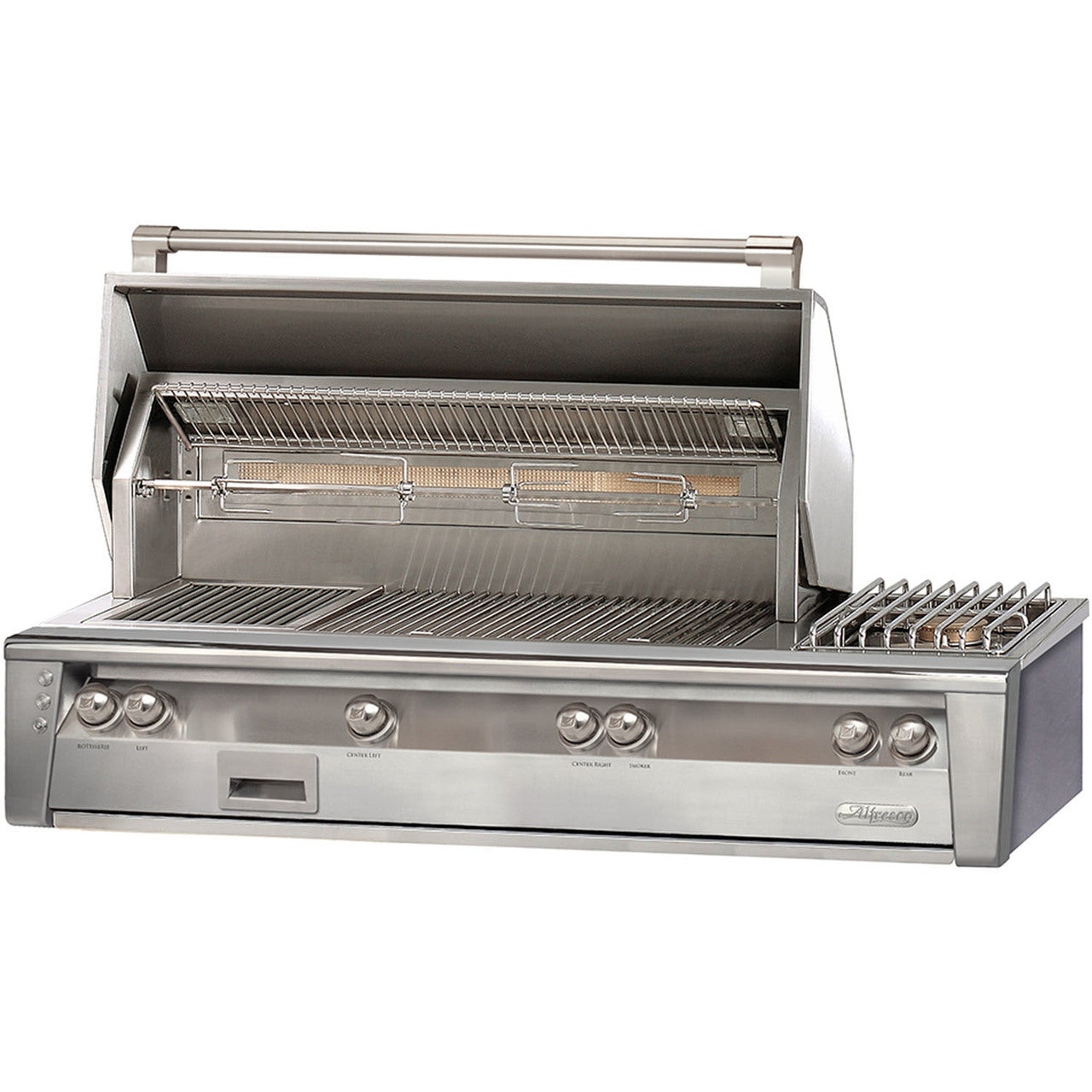 Alfresco ALXE 56-Inch Built-In Gas Grill with Rotisserie & Side Burner - ALXE-56-NG/LP - Propane