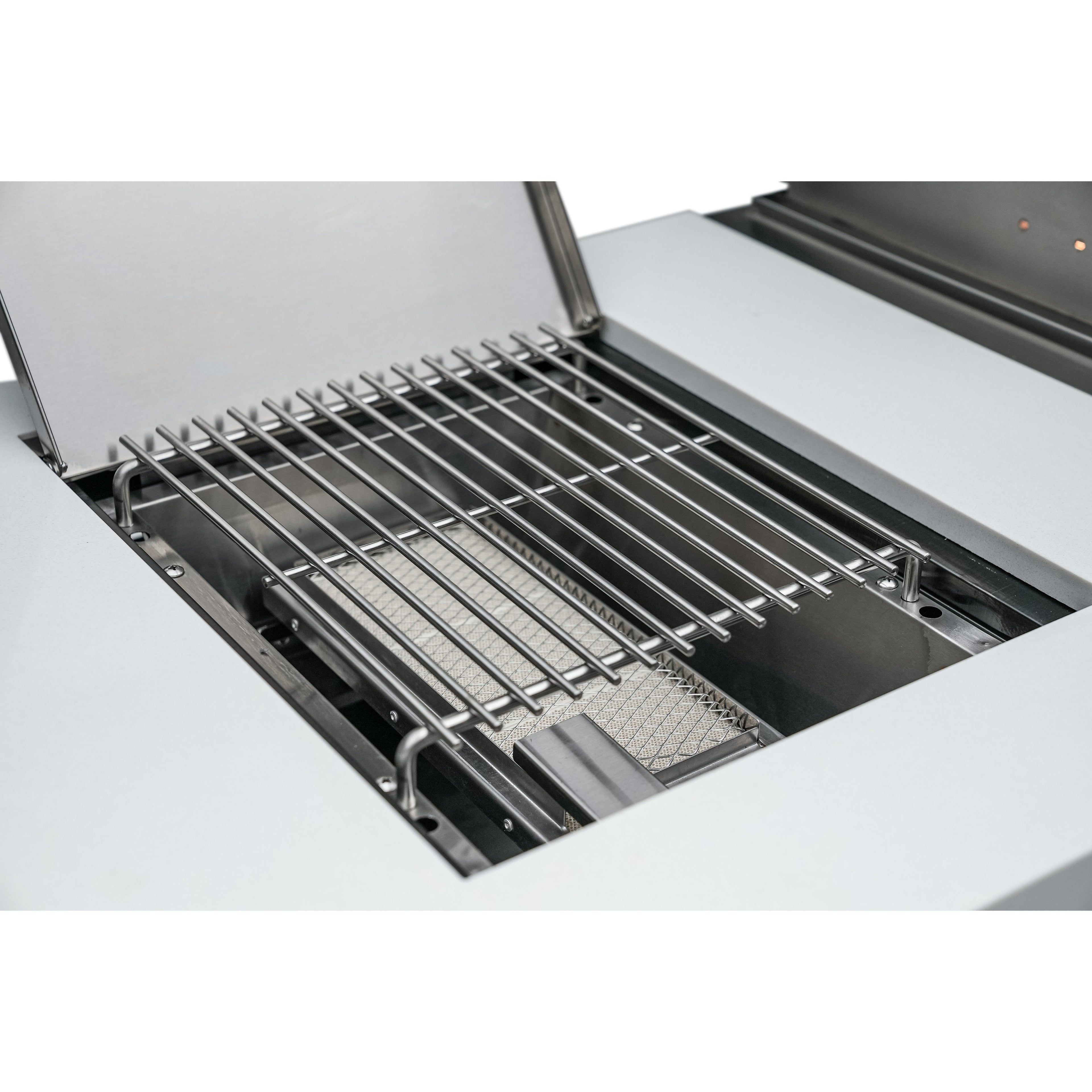 Mont Alpi 400 Deluxe BBQ Grill Island with Kegerator, Kamado Module & Extra Drawer Storage - MAi400-DKEGKAMDR