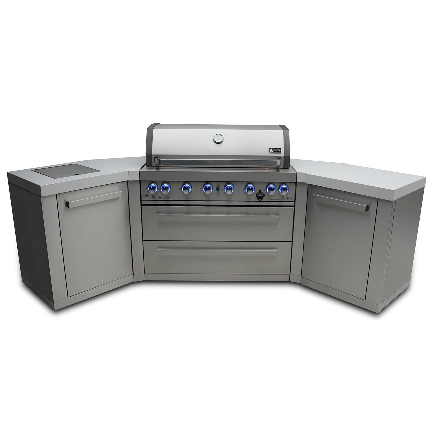 Mont Alpi 805 BBQ Grill Island with V-Shape - MAi805-45