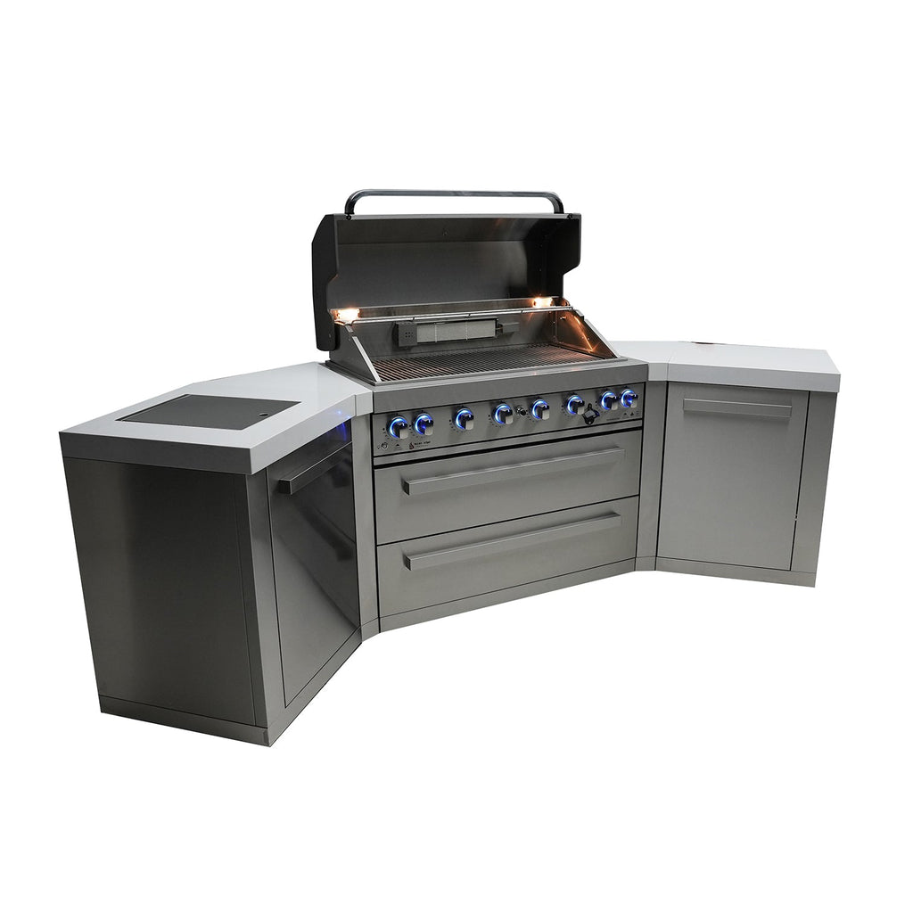 Mont Alpi 805 BBQ Grill Island with V-Shape - MAi805-45