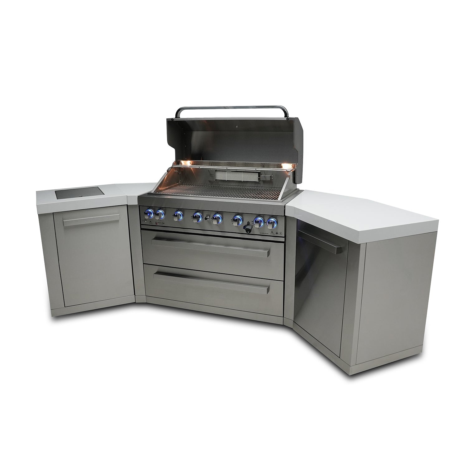 Mont Alpi 805 BBQ Grill Island with V-Shape - MAi805-45