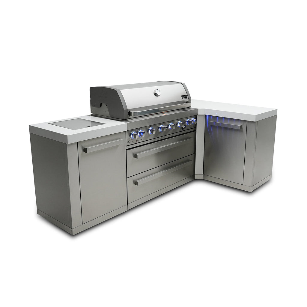 Mont Alpi 805 BBQ Grill Island with L-Shape - MAi805-90