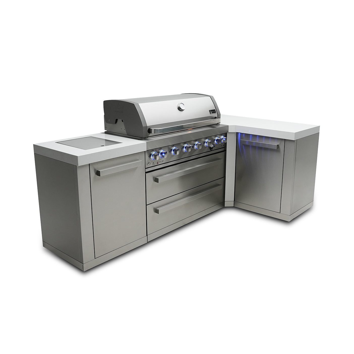 Mont Alpi 805 BBQ Grill Island with L-Shape - MAi805-90