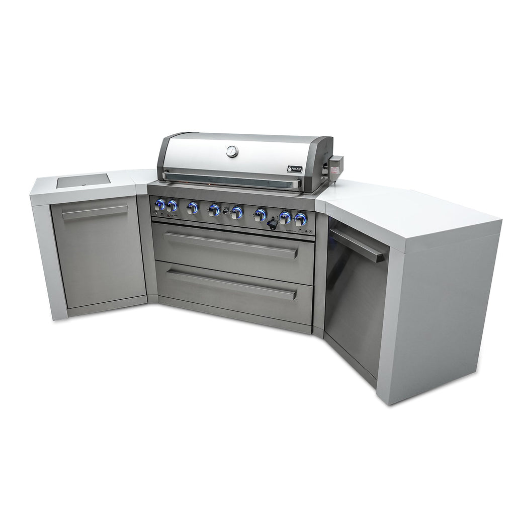 Mont Alpi 805 Deluxe BBQ Grill Island with V-Shape - MAi805-D45