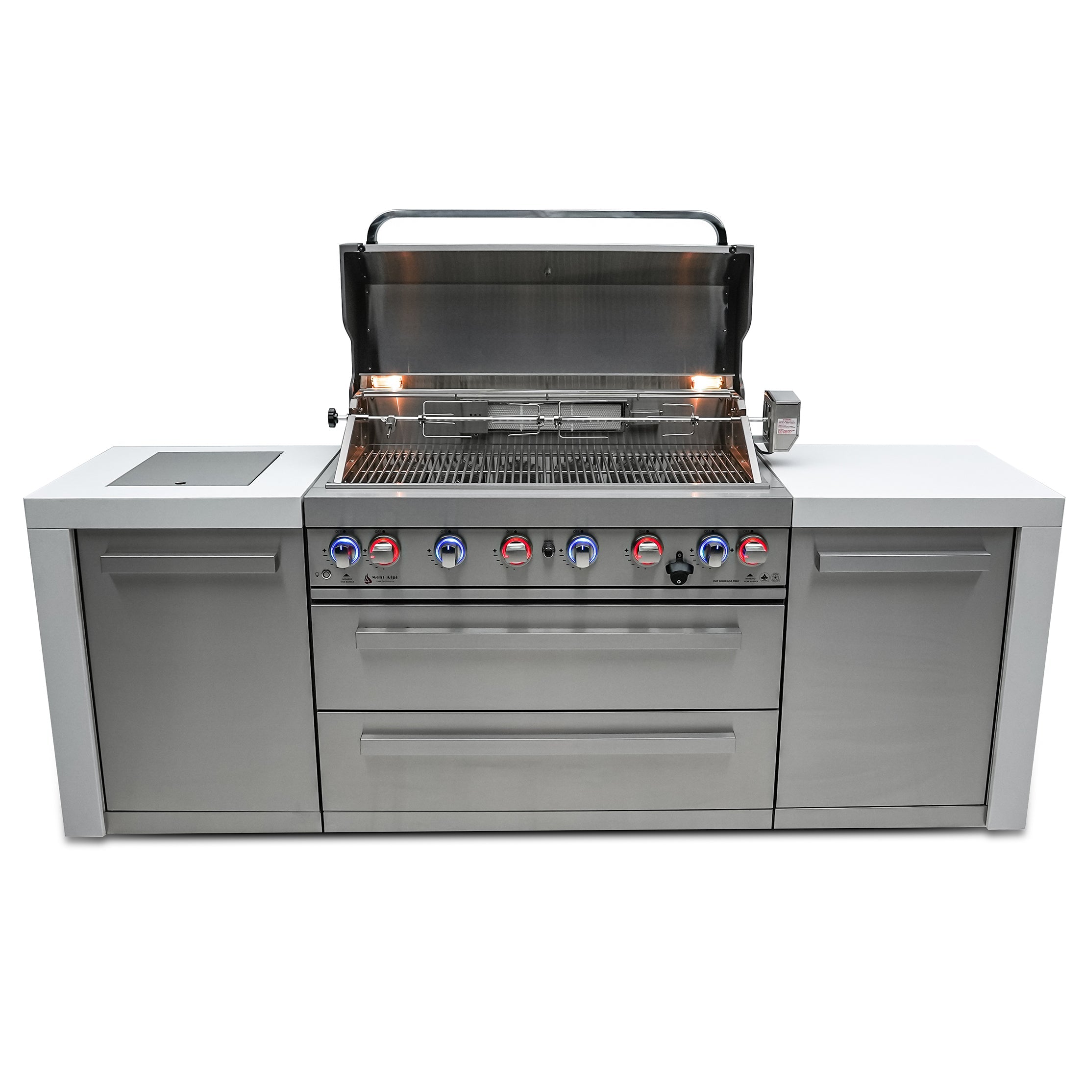 Mont Alpi 805 Deluxe BBQ Grill Island - MAi805-D