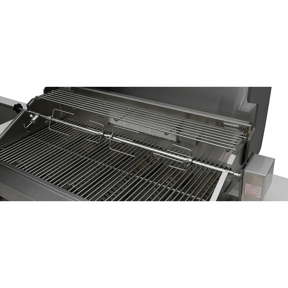 Mont Alpi 400 Deluxe BBQ Grill Island with L-Shape, Kegerator, Beverage Center & Fridge Cabinet - MAi400-D90KEGBEVFC