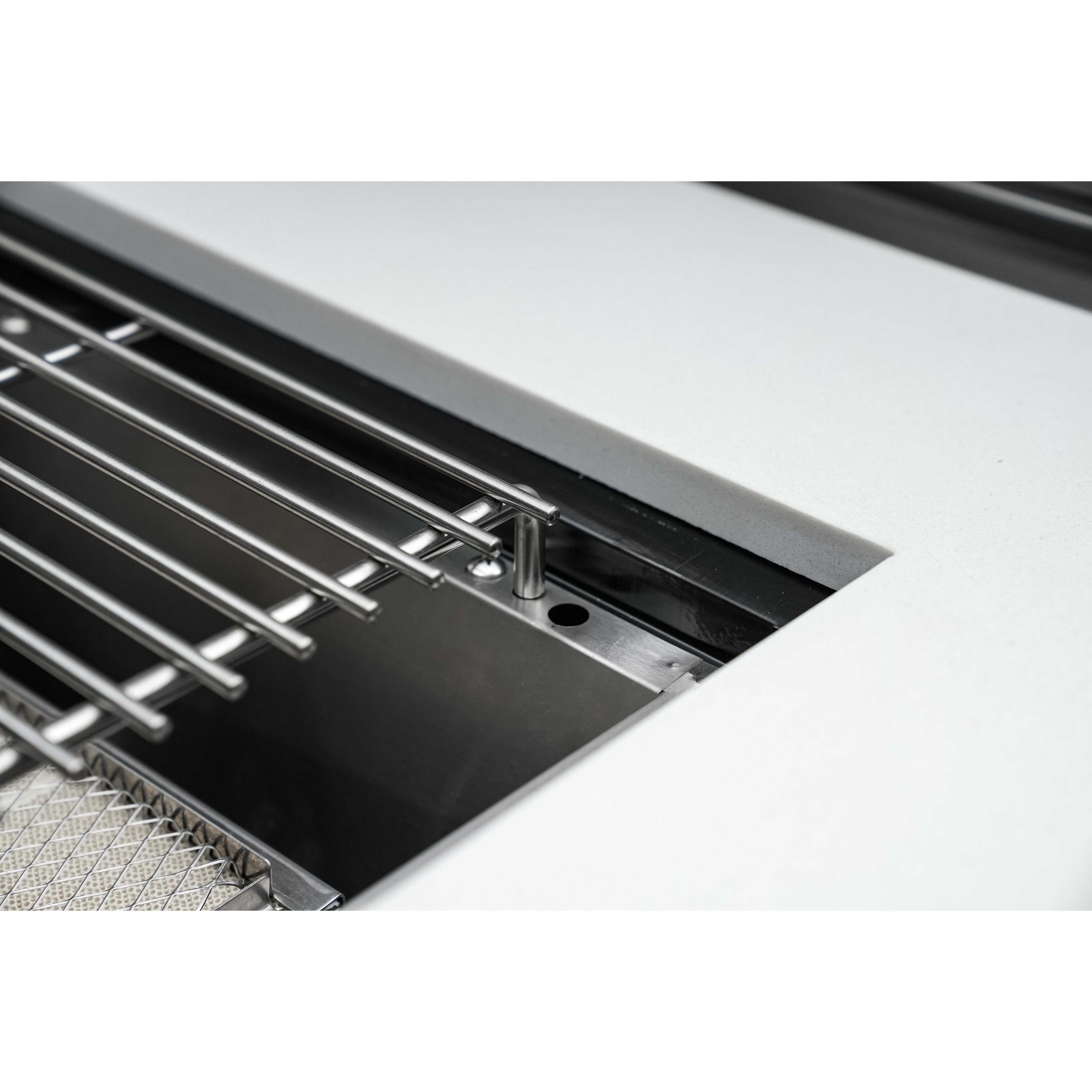 Mont Alpi 400 Deluxe BBQ Grill Island with L-Shape, Beverage Center & Extra Storage - MAi400-D90BEVXL