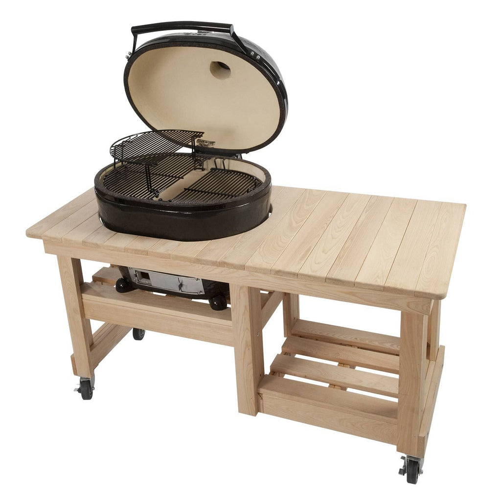 Primo Oval XL 400 Ceramic Kamado Grill on Table
