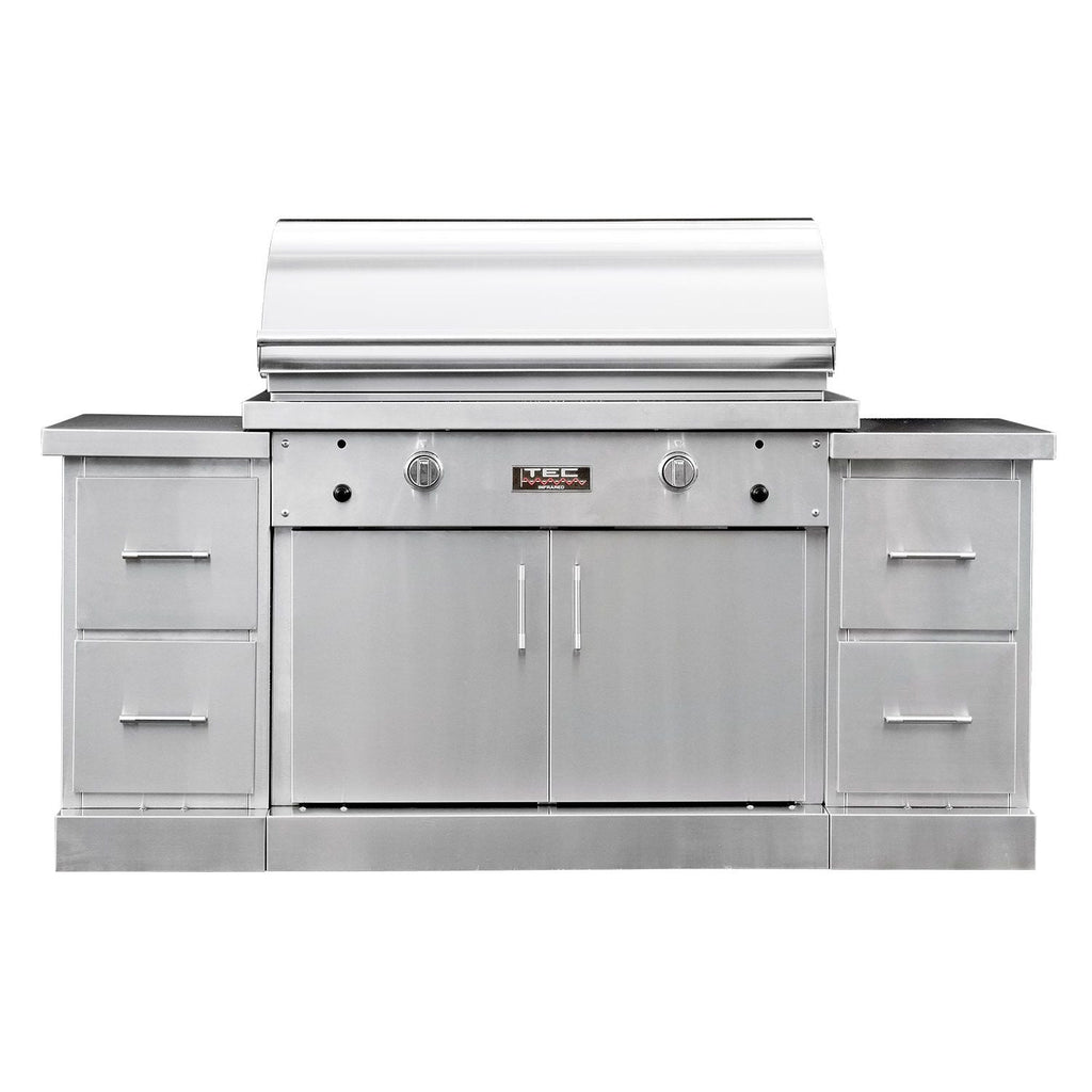 TEC Sterling Patio 2FR 44-Inch Stainless Steel Infrared BBQ Grill Island