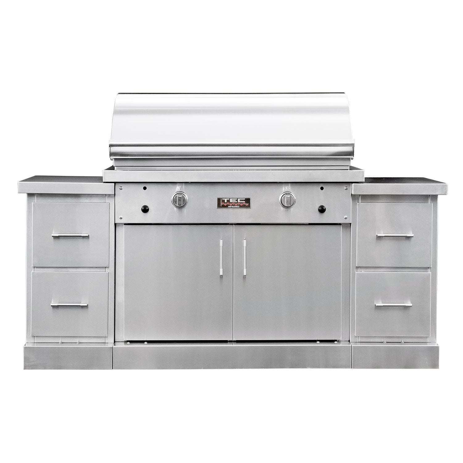 TEC Sterling Patio 2FR 44-Inch Stainless Steel Infrared BBQ Grill Island