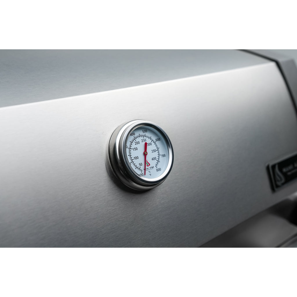 Mont Alpi 400 Deluxe BBQ Grill Island with L-Shape, Beverage Center & Extra Drawer Storage - MAi400-D90BEVDR